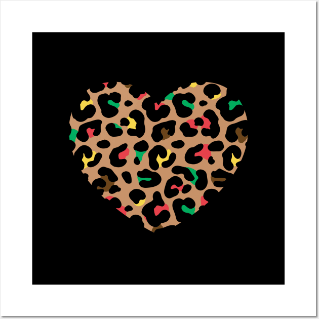 BHM Leopard Print Heart Wall Art by DaphInteresting